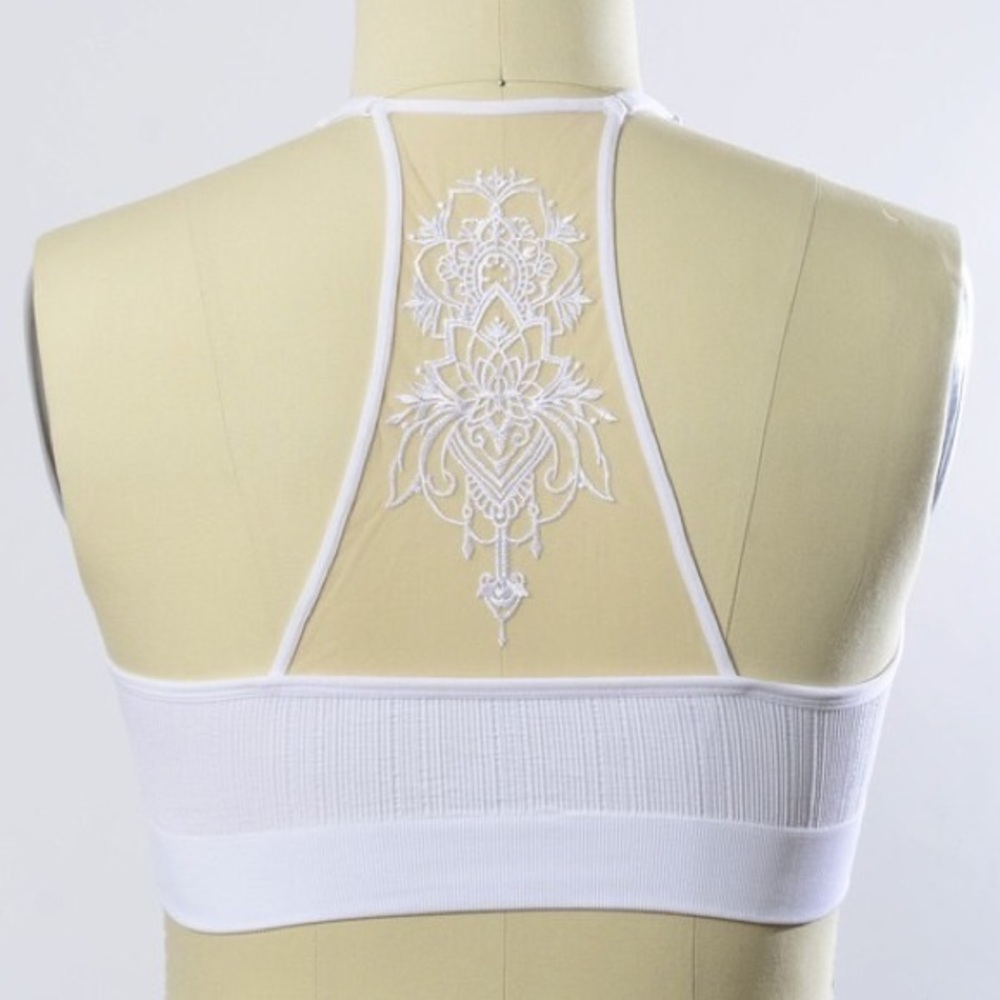 ⭐️ Plus Size Tattoo Mesh Racerback Bralette ⭐️ - Picture 6 of 6